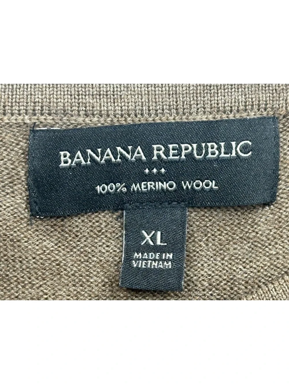 Banana Republic 100% Merino Wool Sweater Brown Mens XL